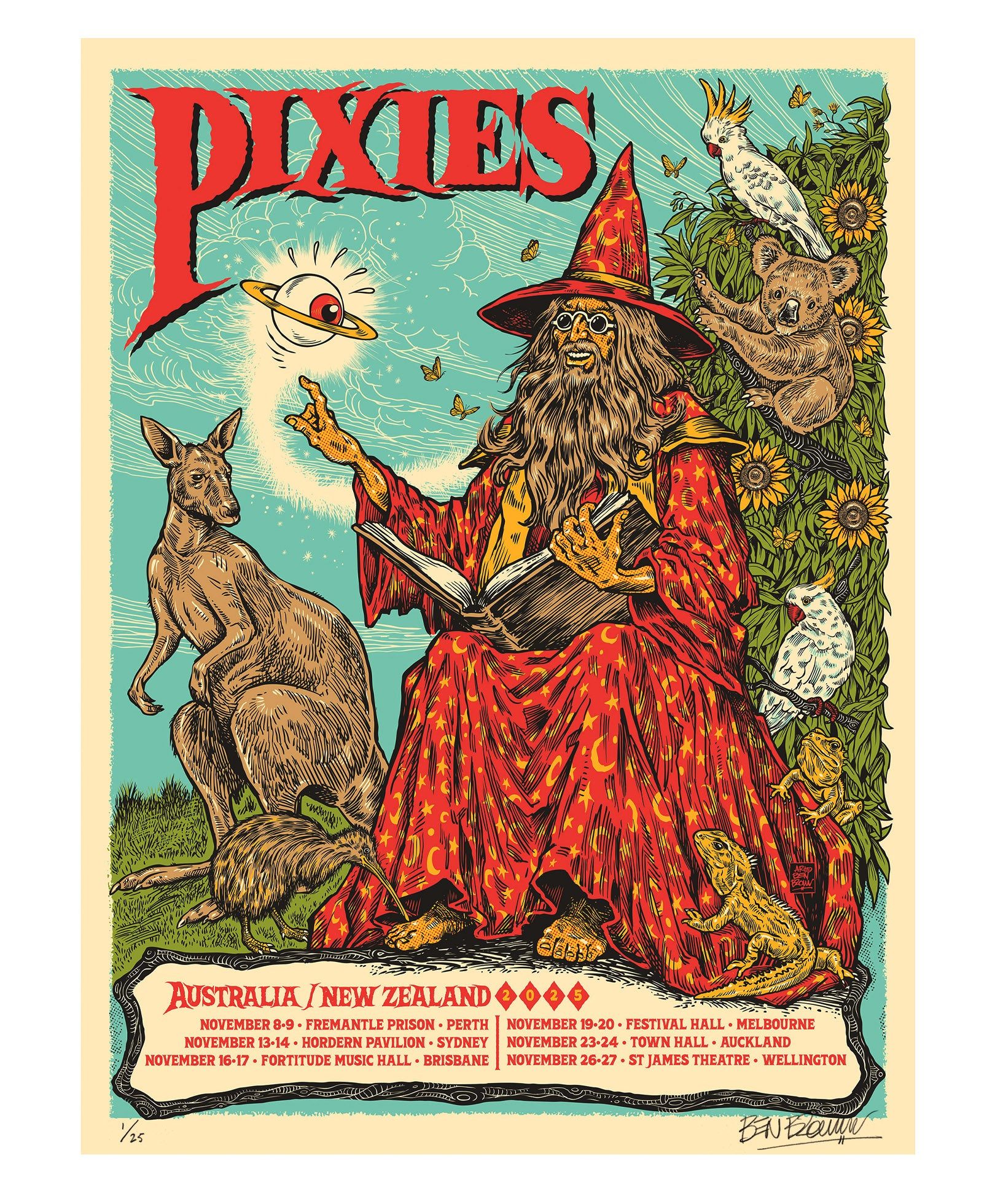 Pixies poster by Ben Brown