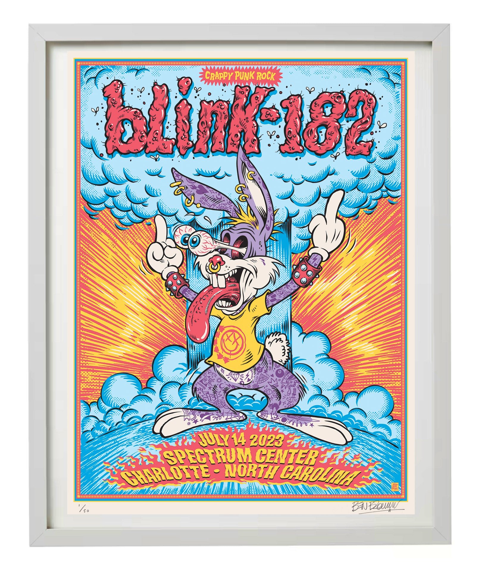 Blink 182 poster by Ben Brown