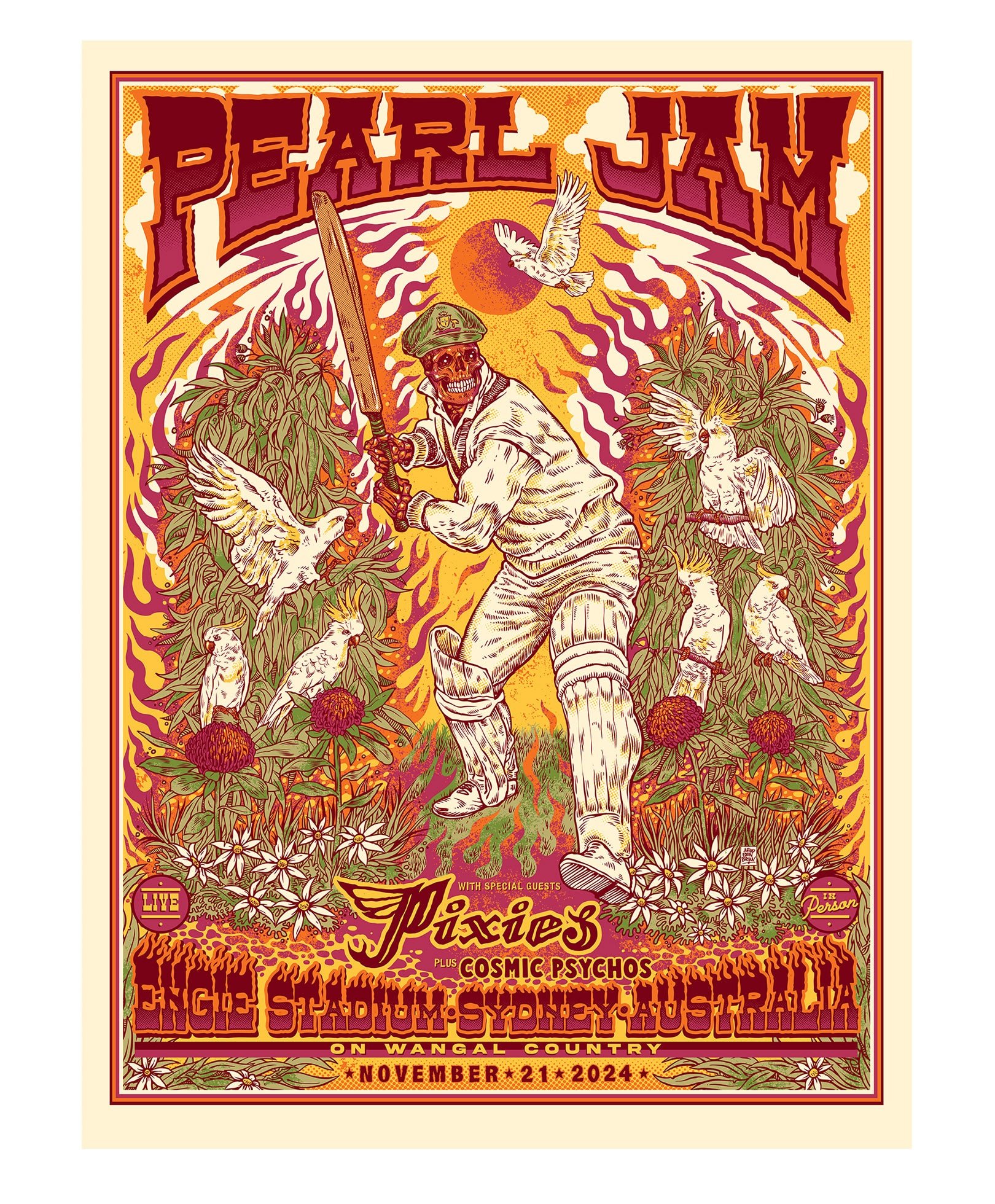 Pearl Jam poster by Ben Brown