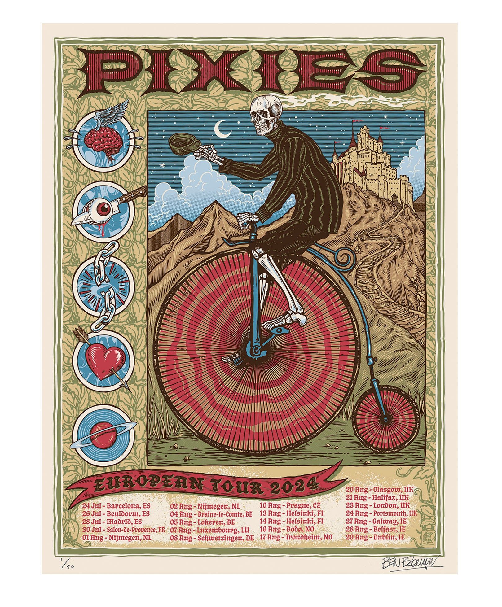 Pixies poster by Ben Brown