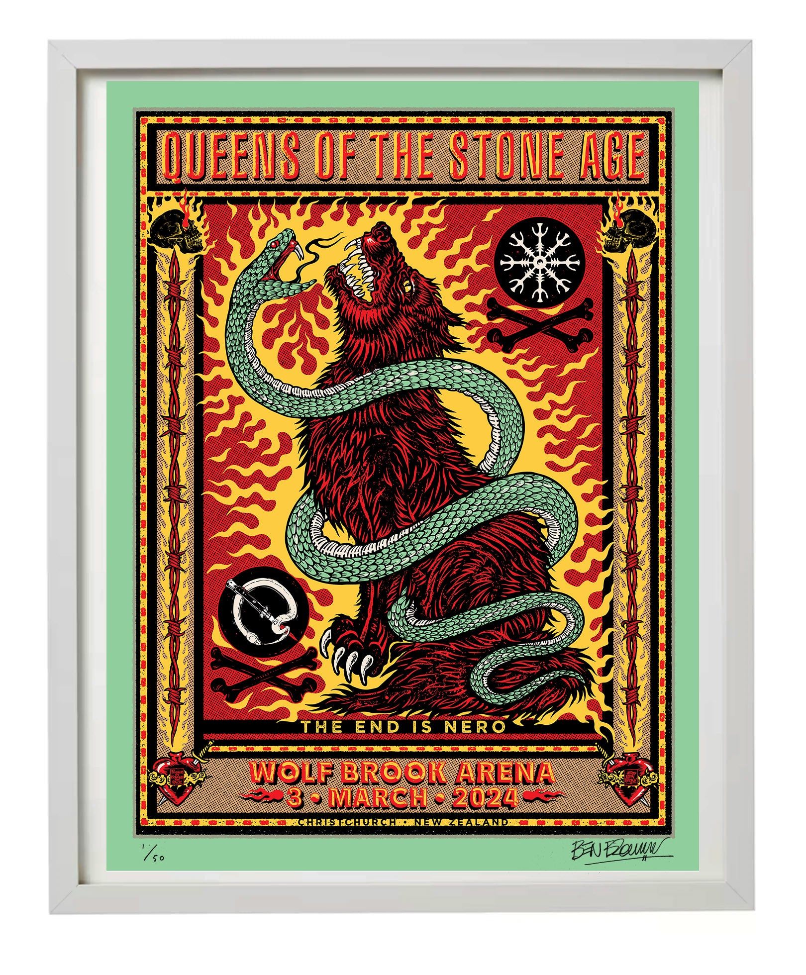 Queens of the Stone Age poster by Ben Brown
