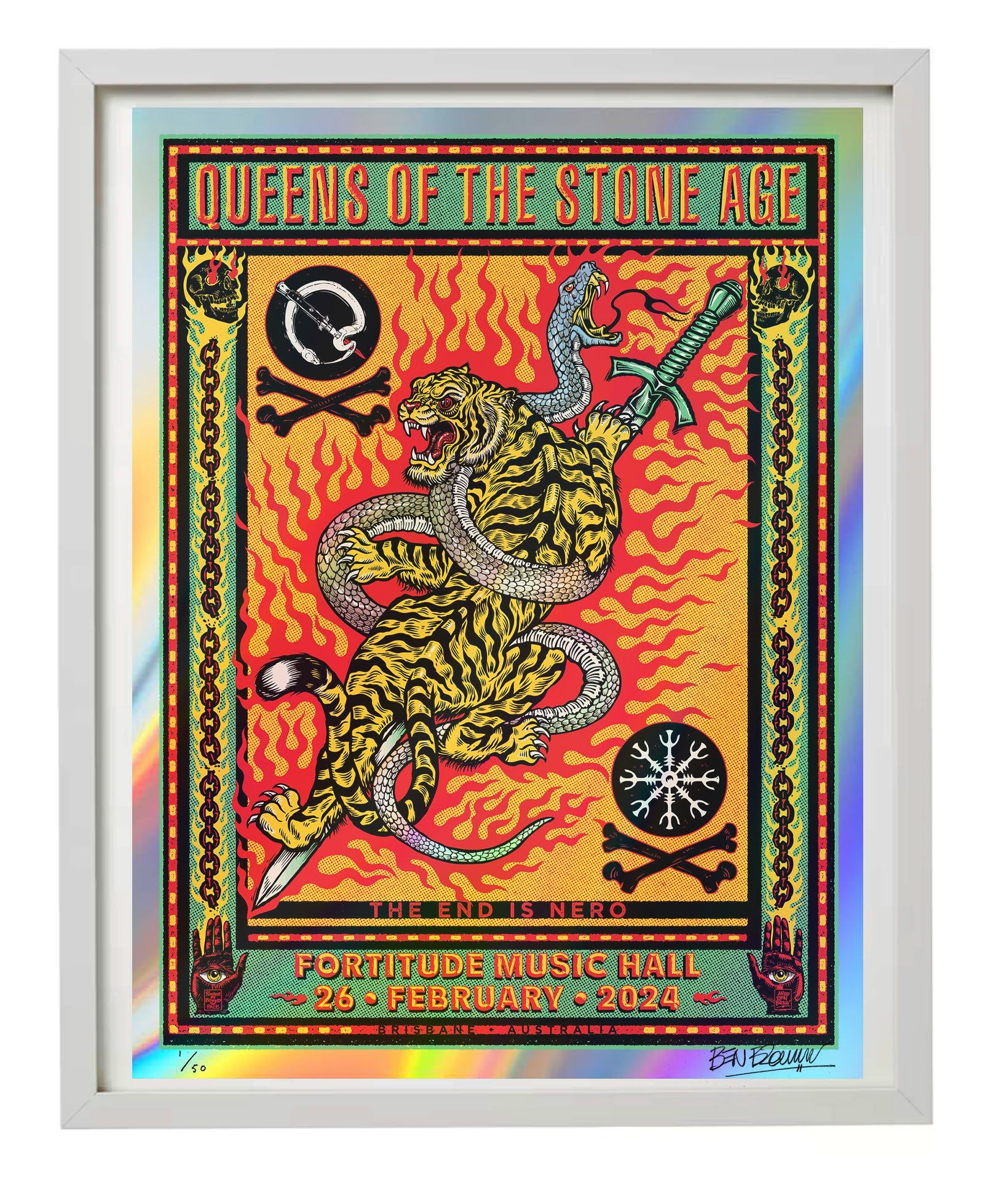 Queens of the Stone Age poster by Ben Brown