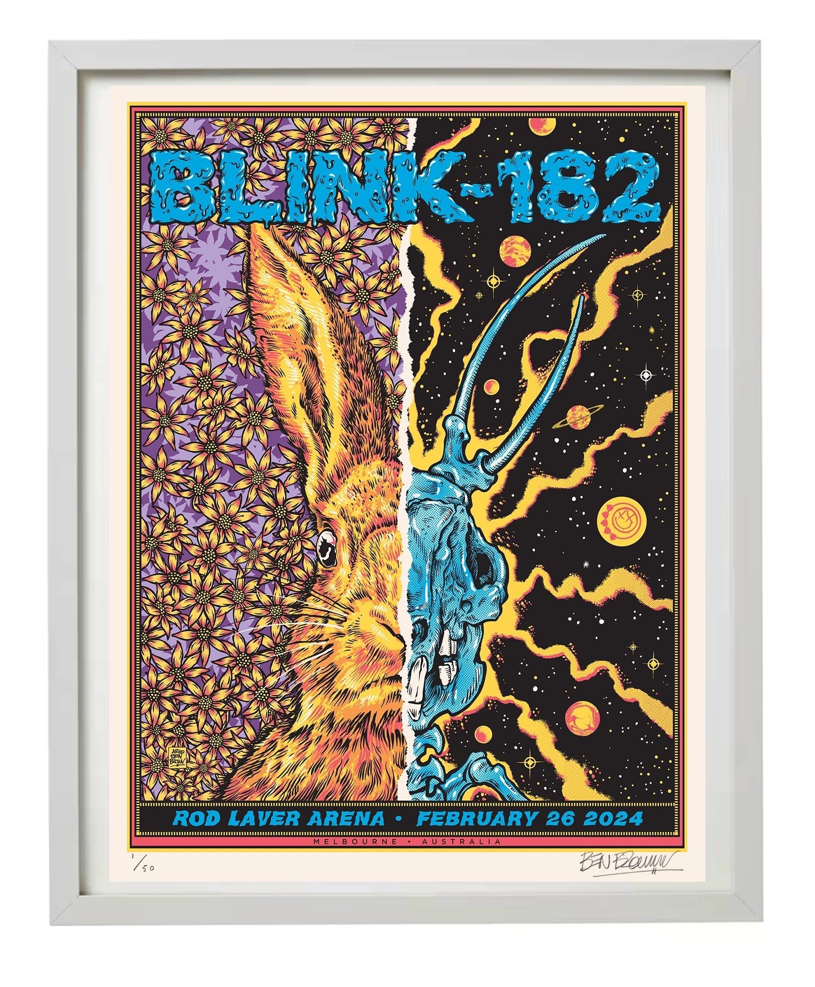 Blink 182 poster by Ben Brown