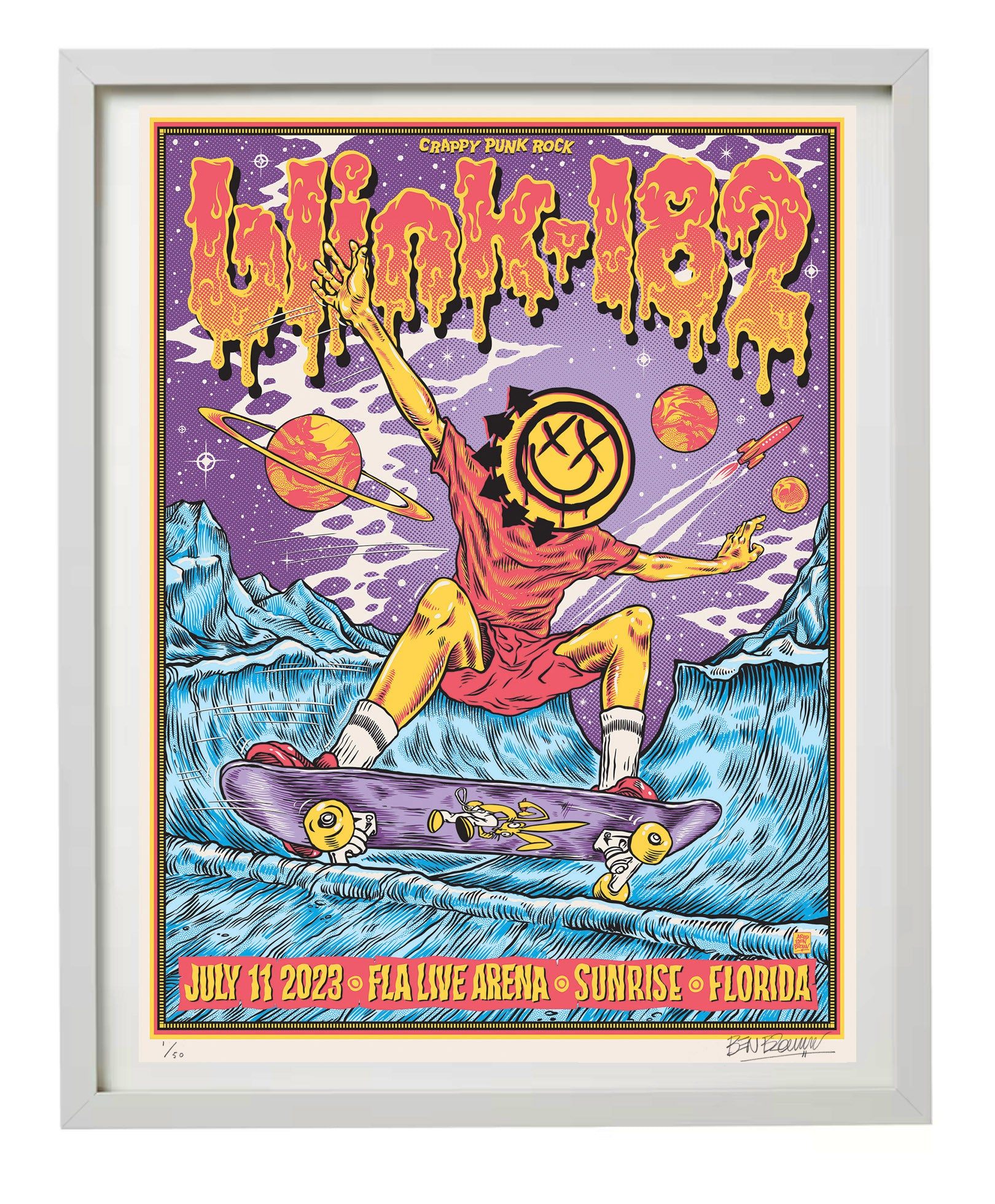 Blink 182 poster by Ben Brown