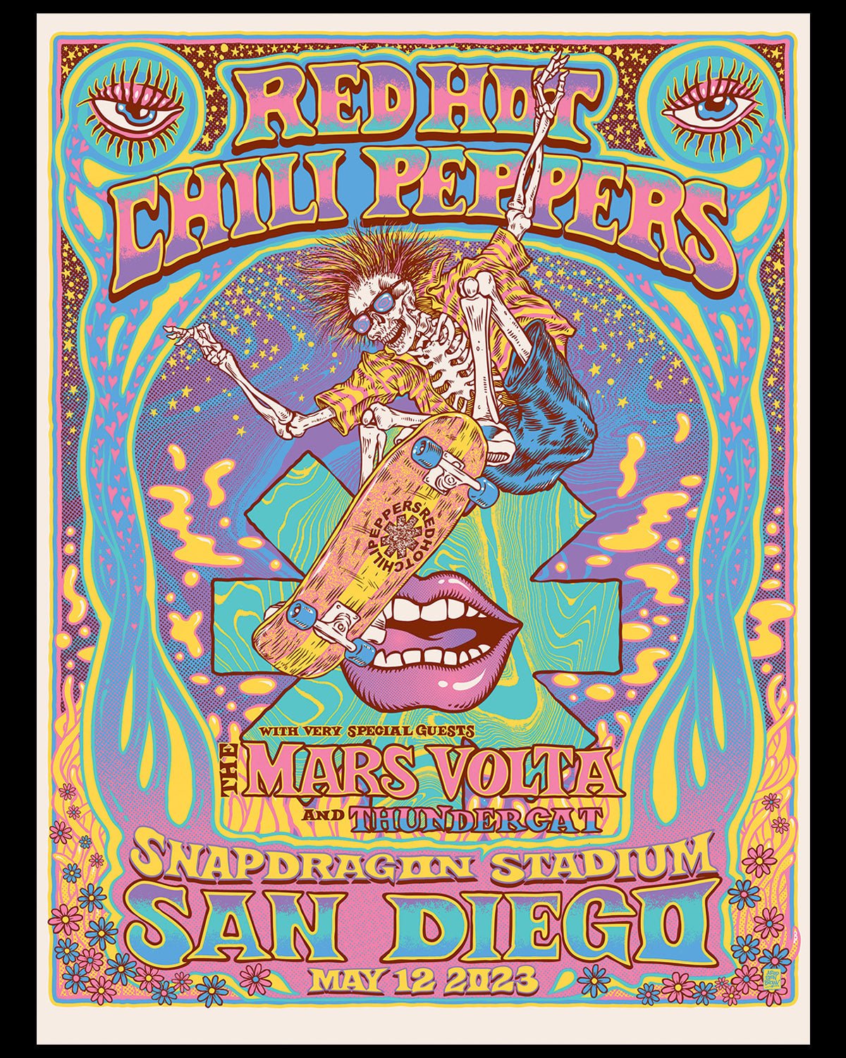 Red Hot Chilli Peppers poster by Ben Brown