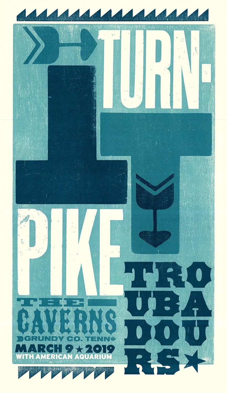 Turnpike Troubadours poster by Brad Vetter
