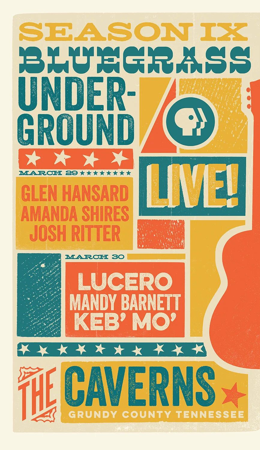 Bluegrass Underground poster by Brad Vetter