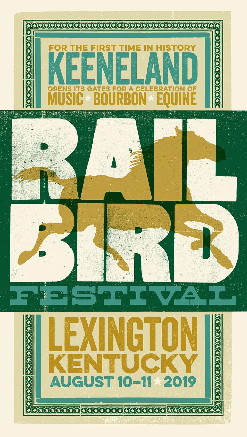 Railbird Fest! poster by Brad Vetter