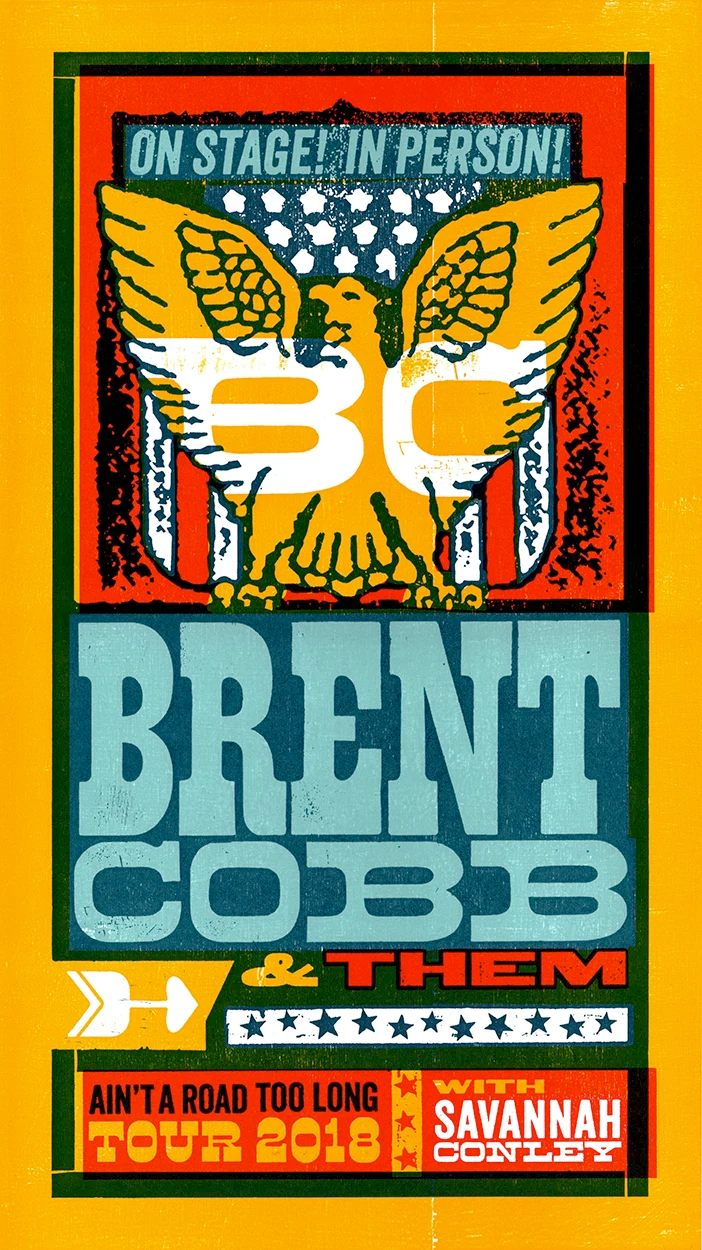 Brent Cobb poster by Brad Vetter