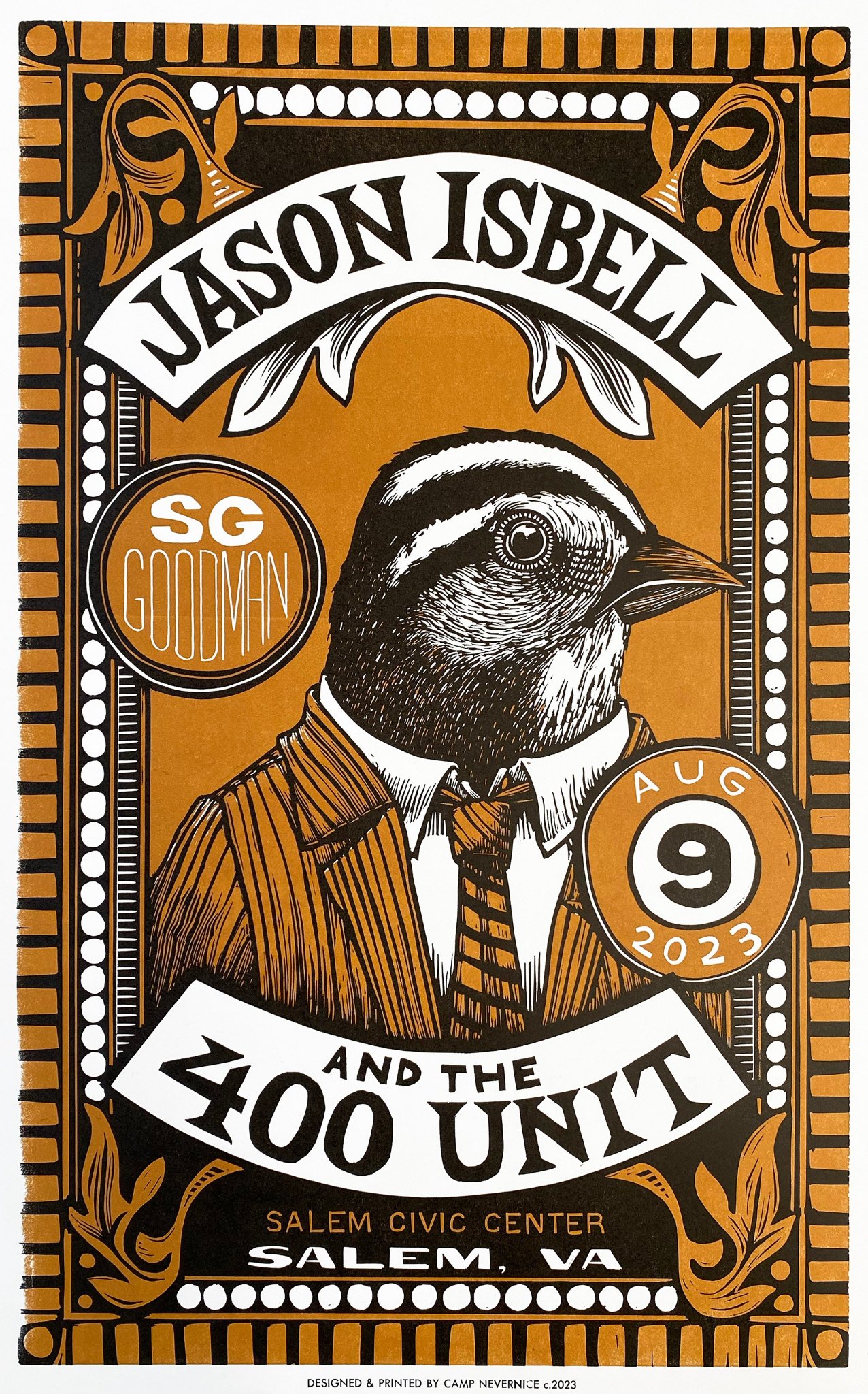 Jason Isbell and the 400 Unit poster by Camp Nevernice