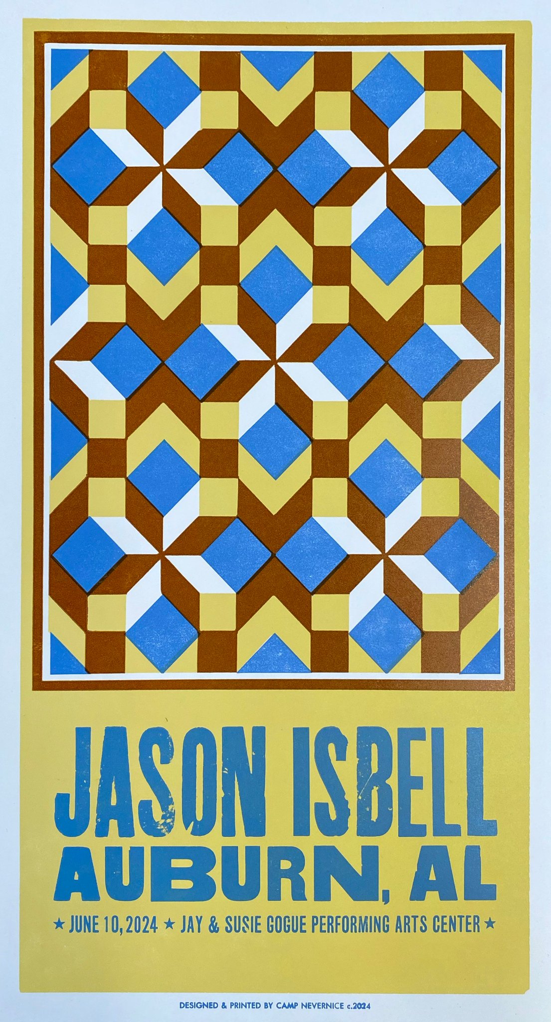 Jason Isbell and the 400 Unit poster by Camp Nevernice