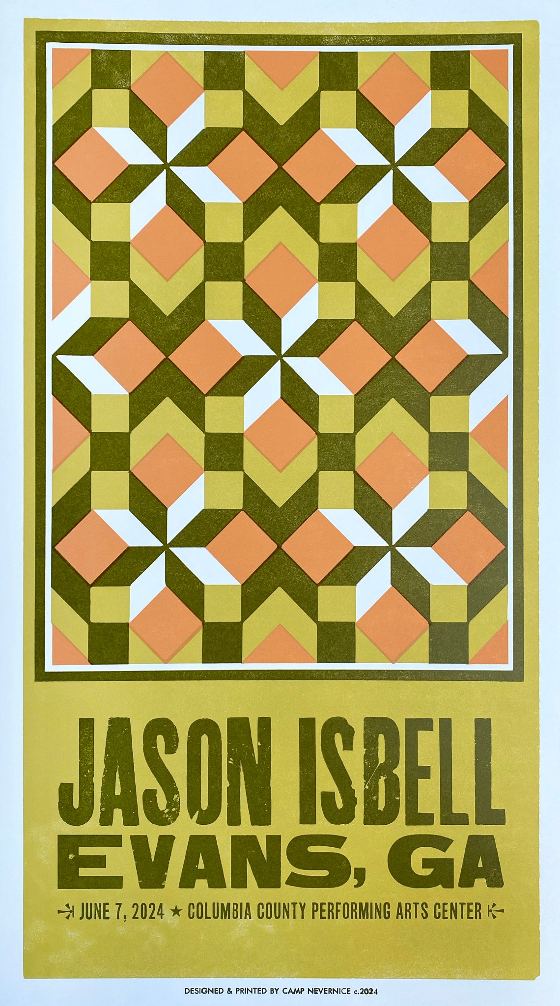 Jason Isbell and the 400 Unit poster by Camp Nevernice