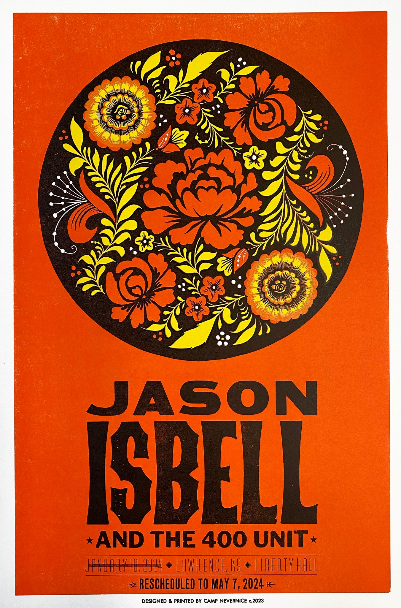 Jason Isbell and the 400 Unit poster by Camp Nevernice