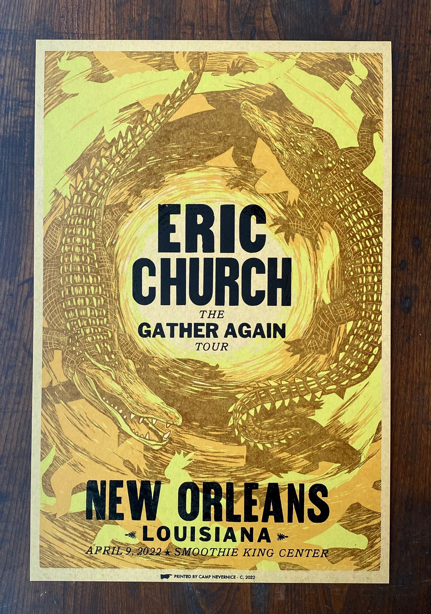 Eric Church, New Orleans poster by Camp Nevernice