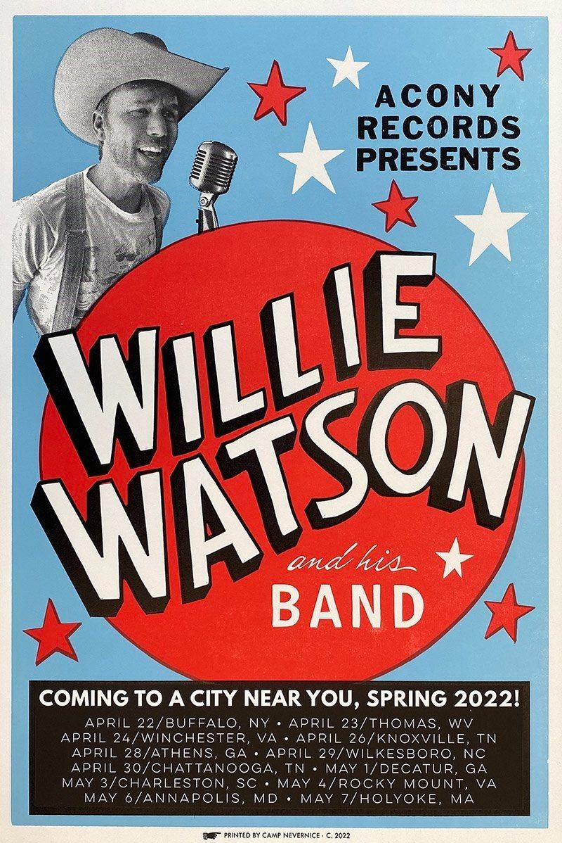 Willie Watson Spring 22 poster by Camp Nevernice