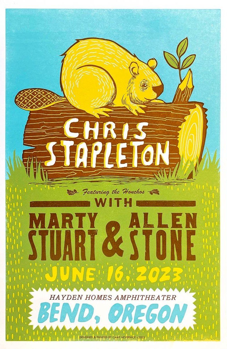 Chris Stapleton Bend poster by Camp Nevernice