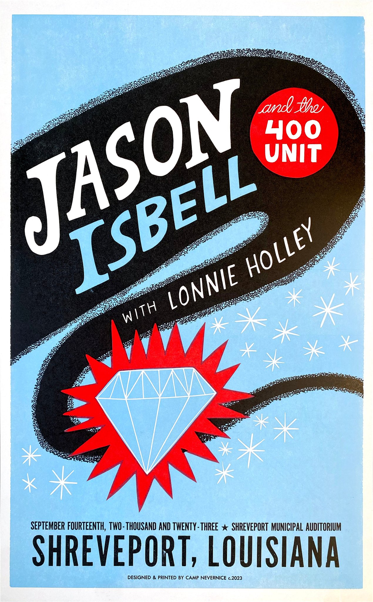 Jason Isbell and the 400 Unit poster by Camp Nevernice