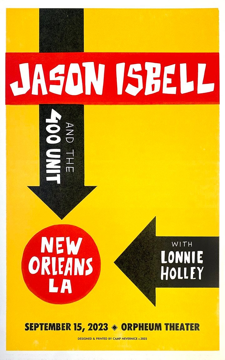 Jason Isbell and the 400 Unit poster by Camp Nevernice