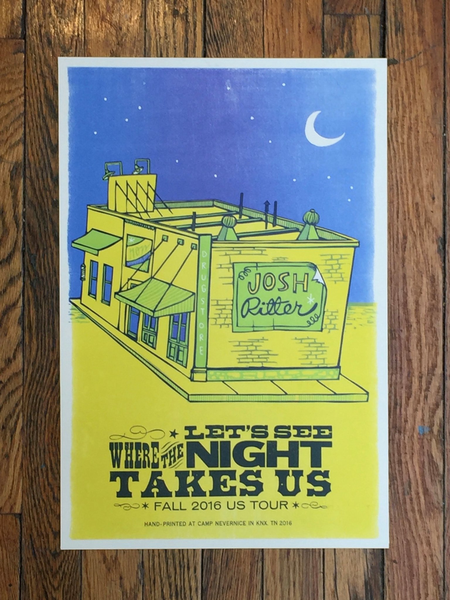 Josh Ritter poster by Camp Nevernice