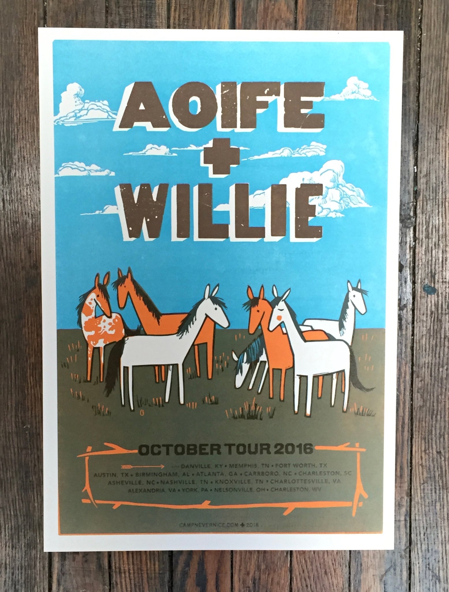 Aoife and Willie poster by Camp Nevernice