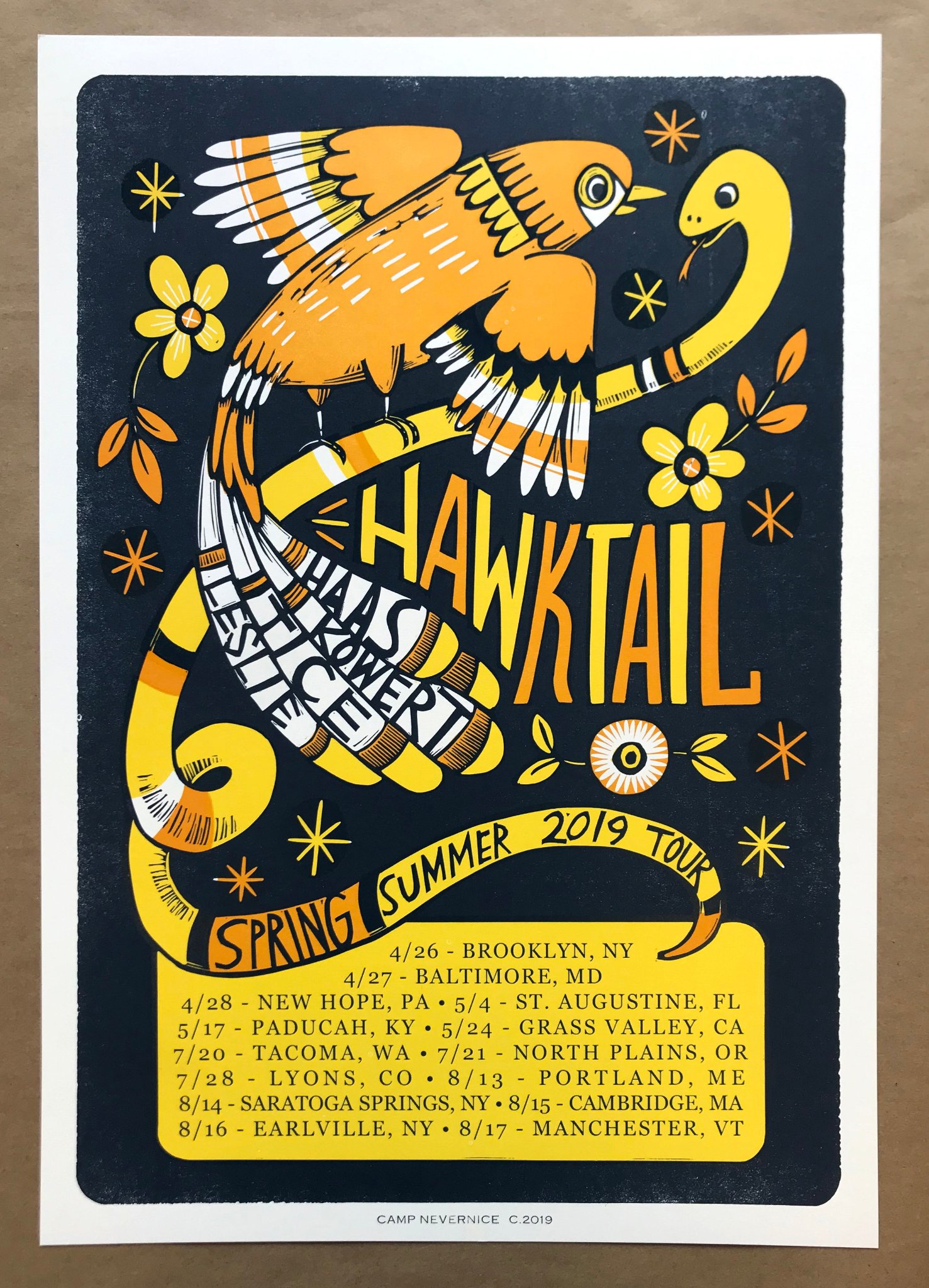 Hawktail Spring Summer poster by Camp Nevernice
