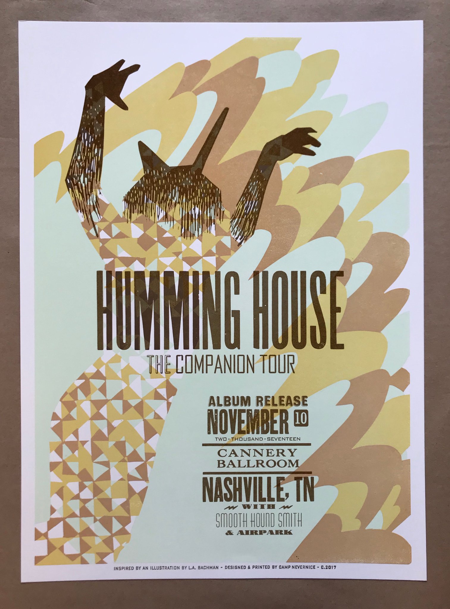 Humming House Album Release poster by Camp Nevernice
