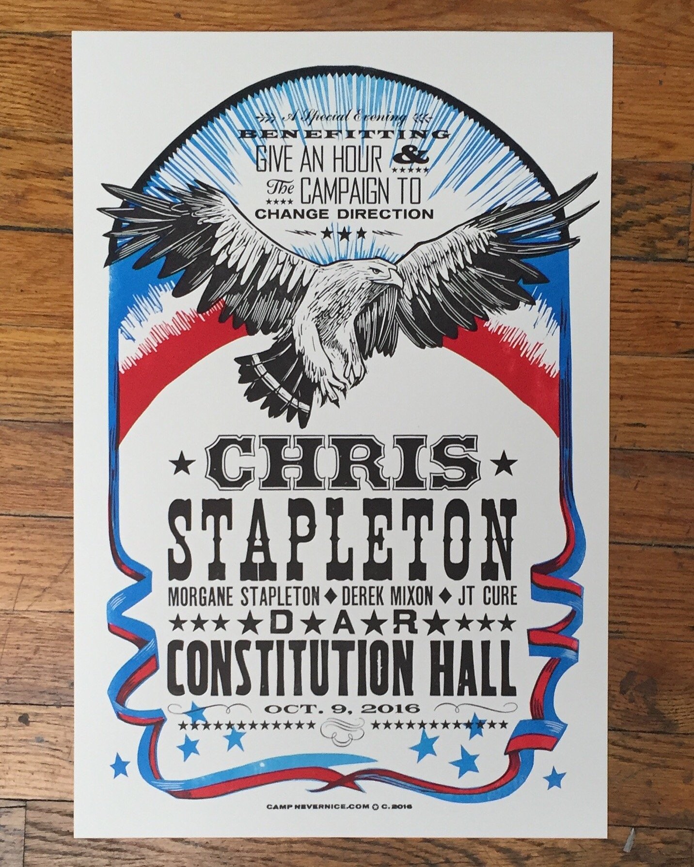 Chris Stapleton DAR Washington poster by Camp Nevernice