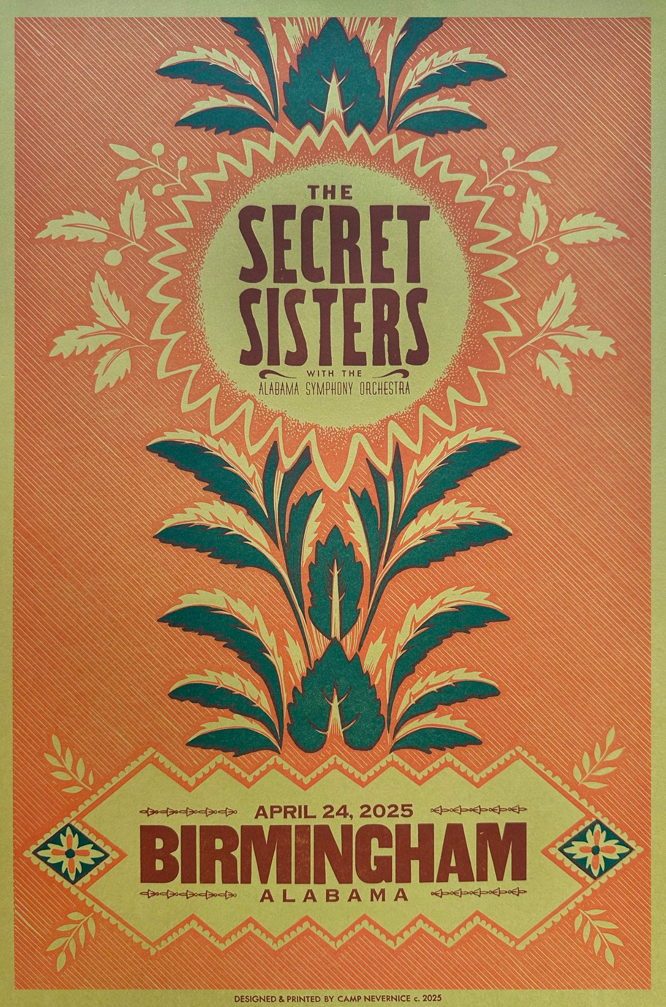 The Secret Sisters poster by Camp Nevernice