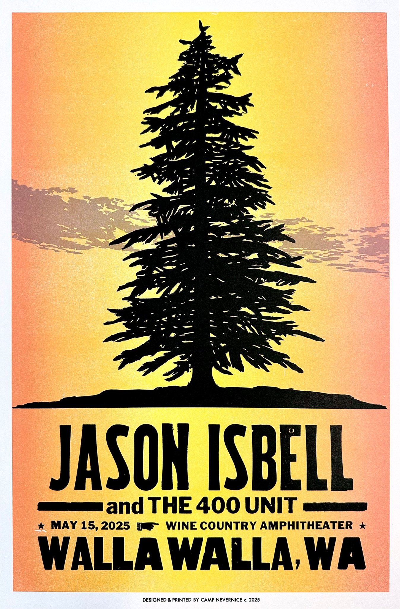Jason Isbell and the 400 Unit poster by Camp Nevernice
