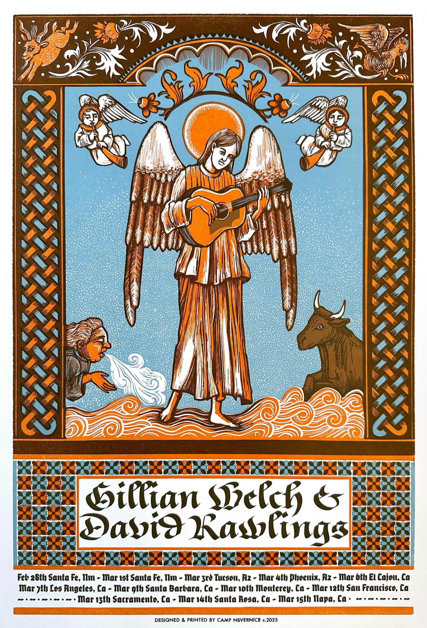 Gillian Welch & David Rawlings poster by Camp Nevernice