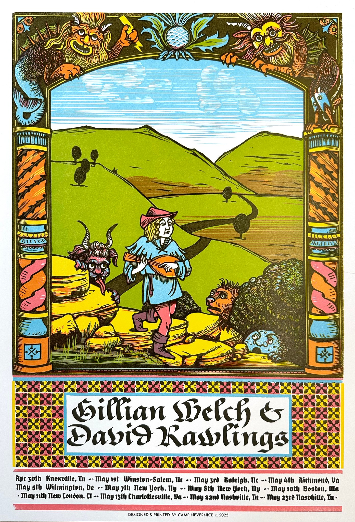 Gillian Welch & David Rawlings poster by Camp Nevernice