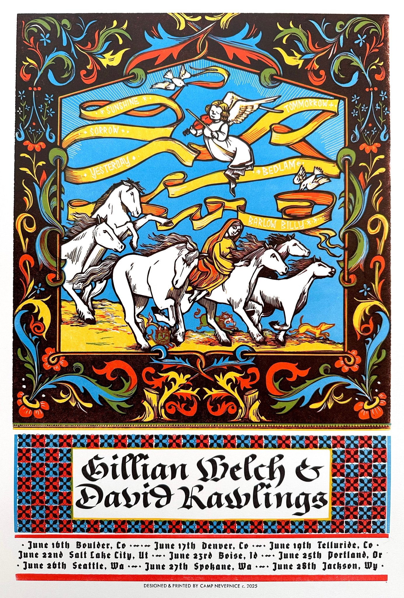 Gillian Welch & David Rawlings poster by Camp Nevernice