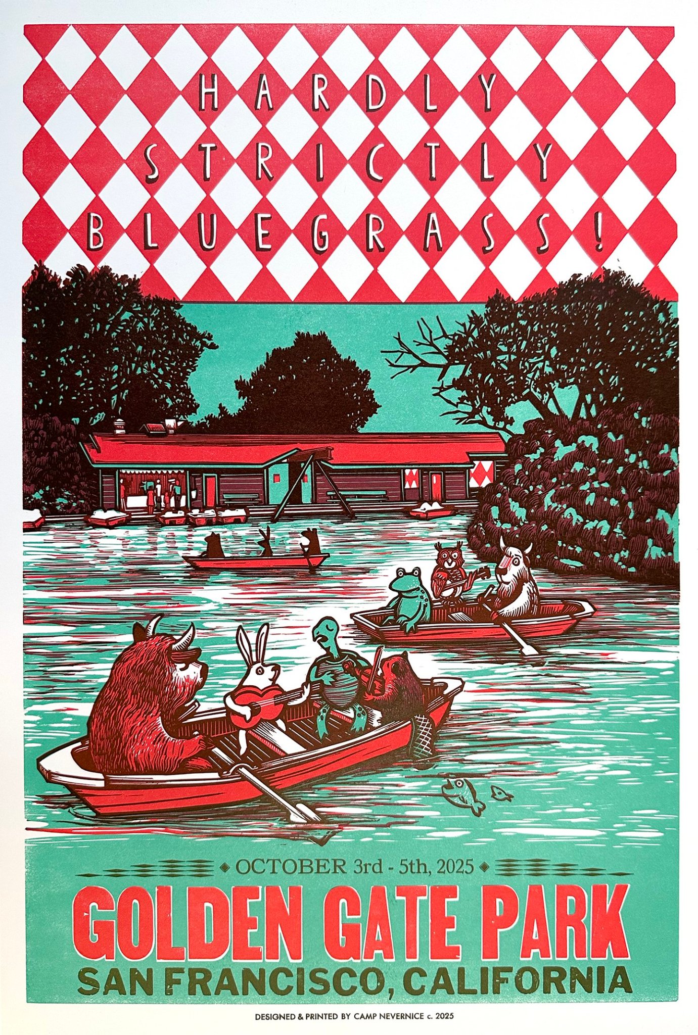 Hardly Strictly Bluegrass poster by Camp Nevernice