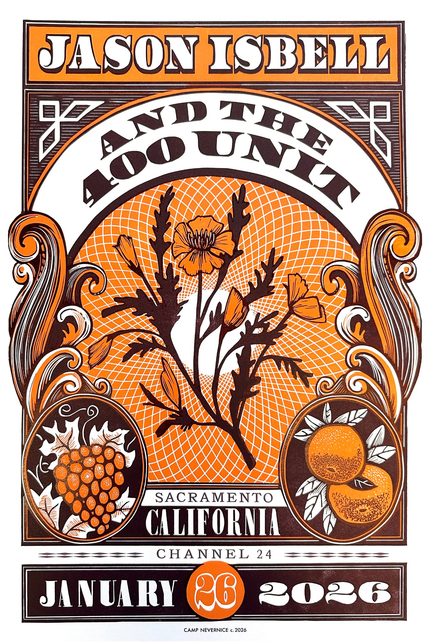 Jason Isbell and the 400 Unit poster by Camp Nevernice