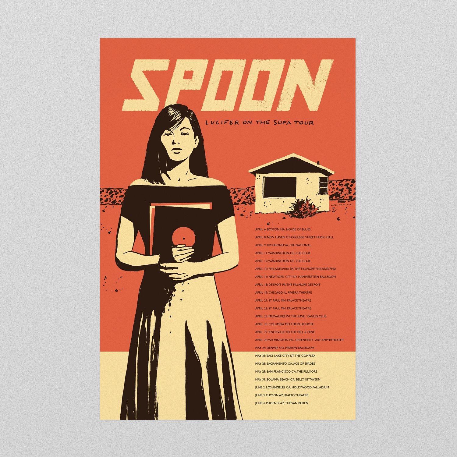 Spoon Lucifer on the Sofa poster by Casey Burns