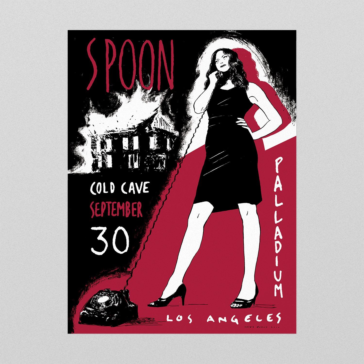 Spoon / Cold Cave poster by Casey Burns
