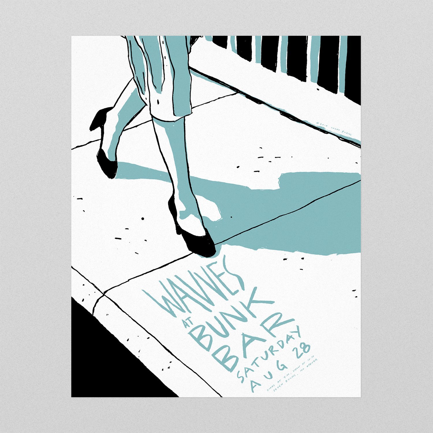 Wavves poster by Casey Burns