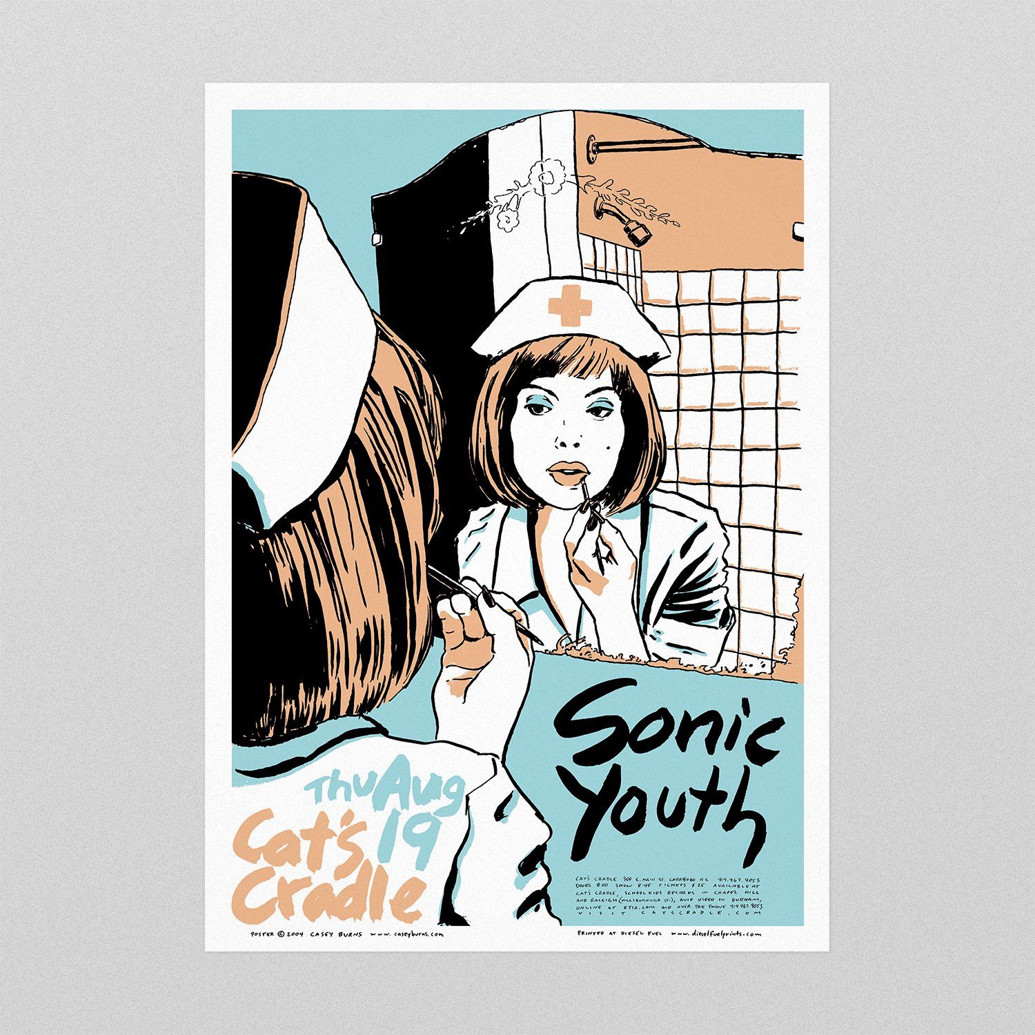 Sonic Youth poster by Casey Burns