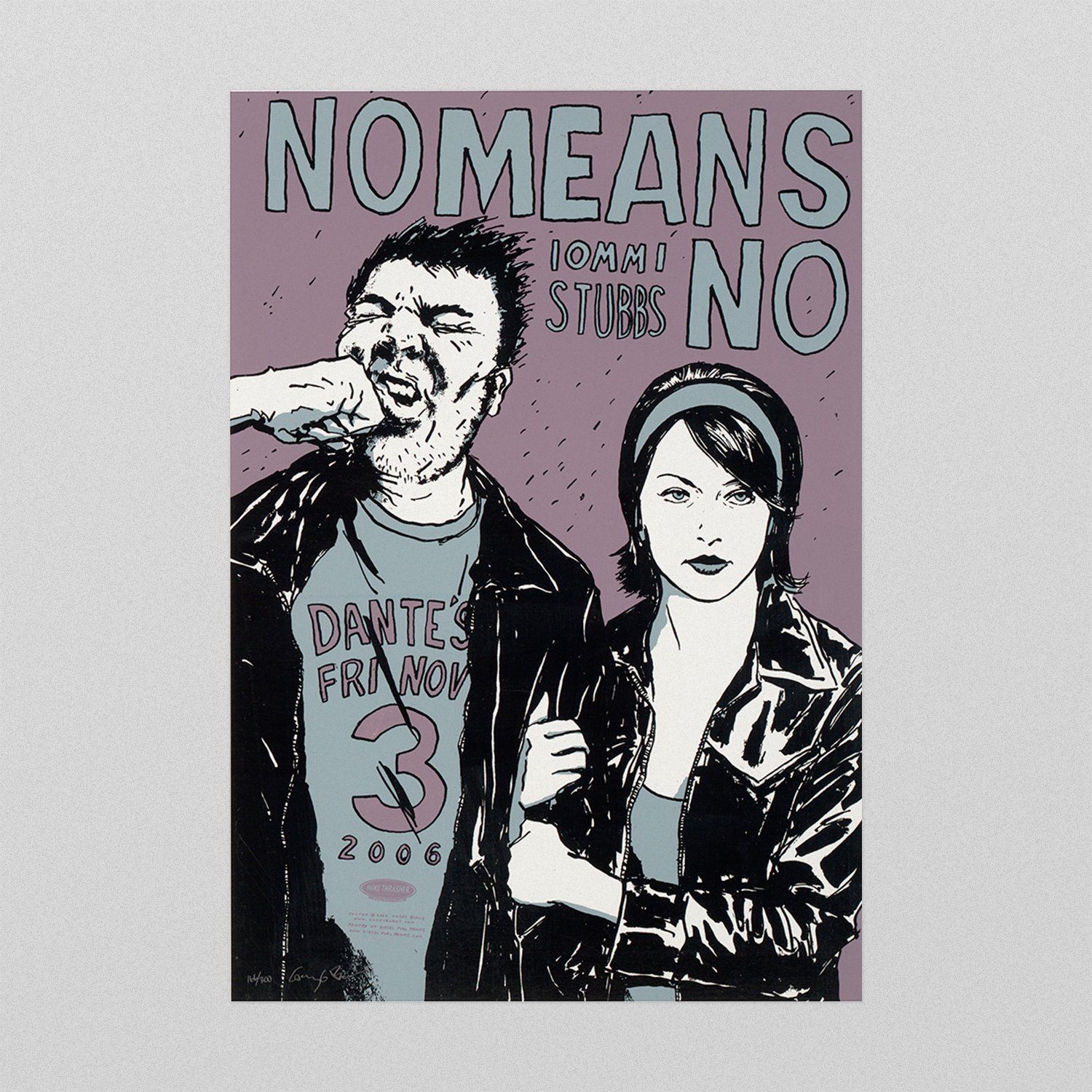 NoMeansNo / Iommi Stubbs poster by Casey Burns