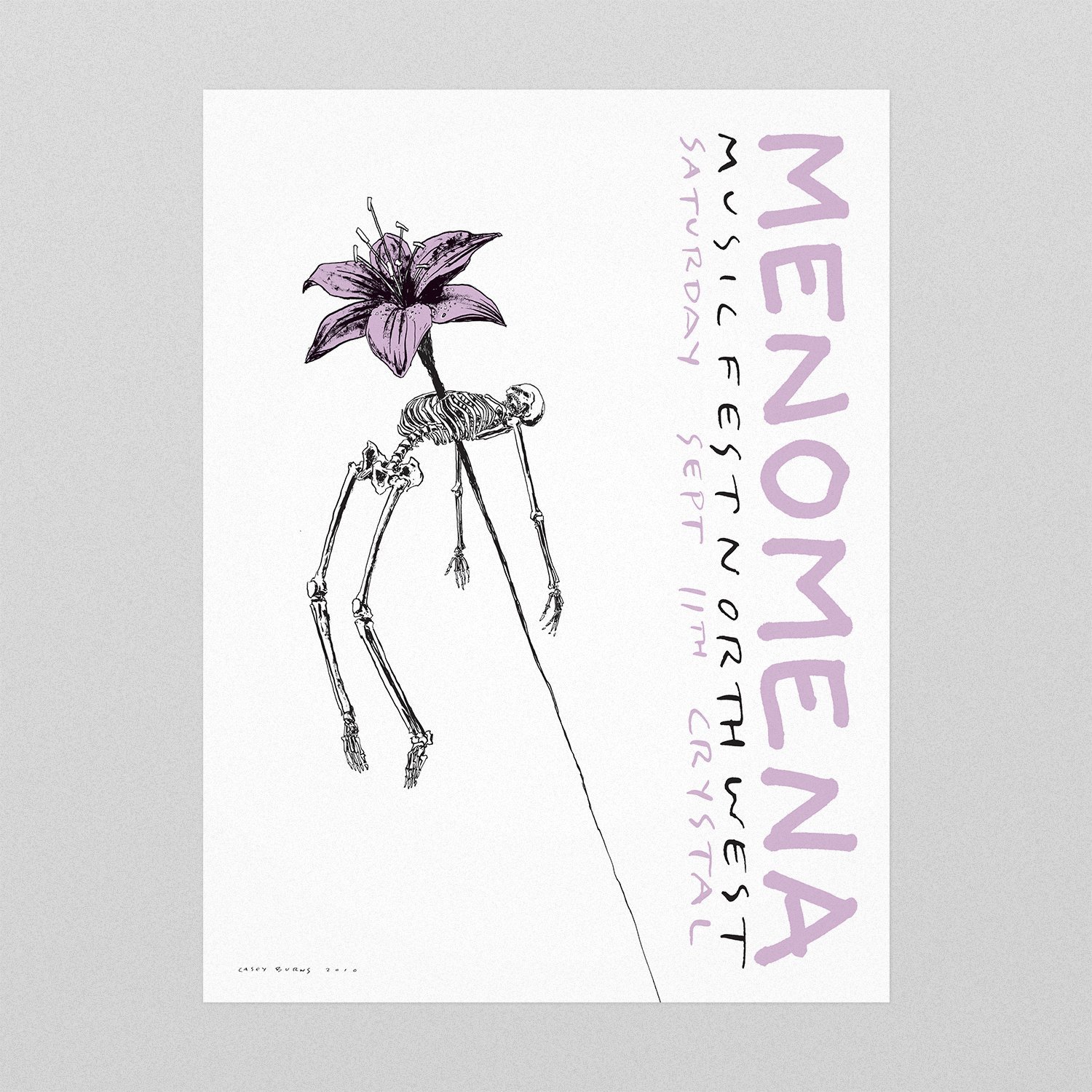 Menomena poster by Casey Burns