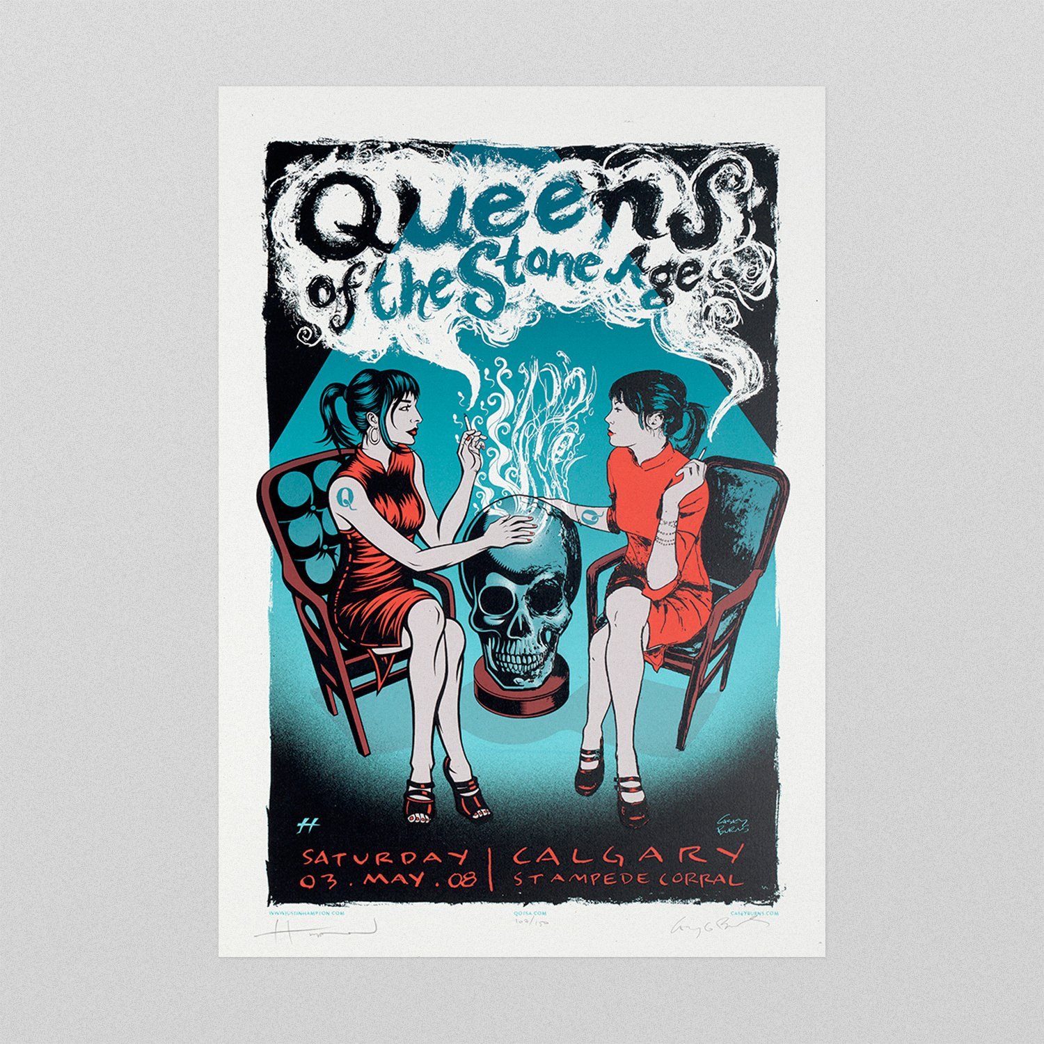 Queens of the Stone Age poster by Casey Burns