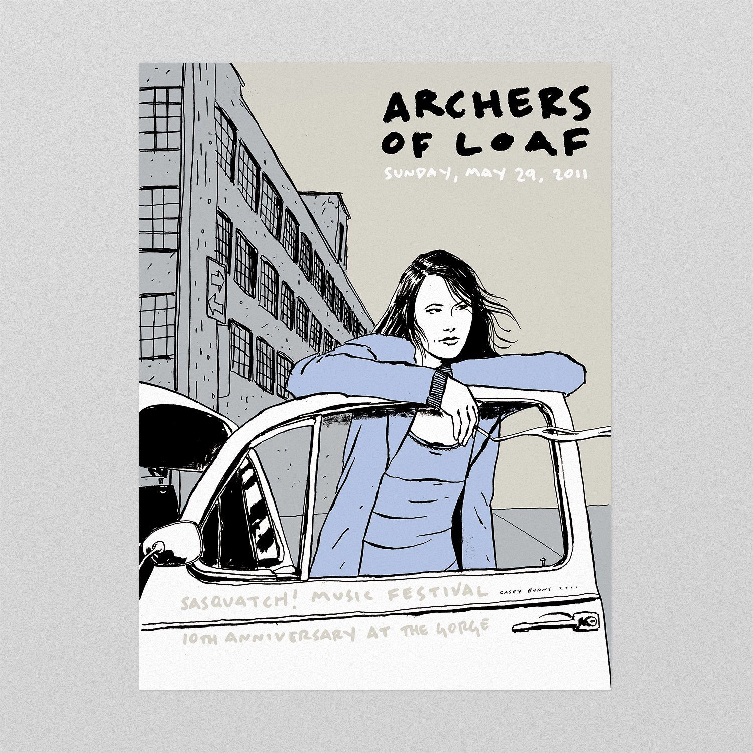 Archers of Loaf poster by Casey Burns
