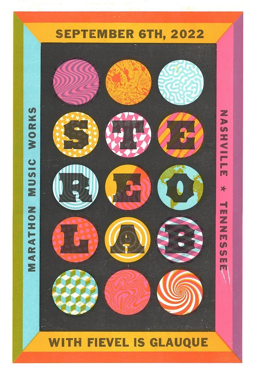 Stereolab poster by Brad Vetter