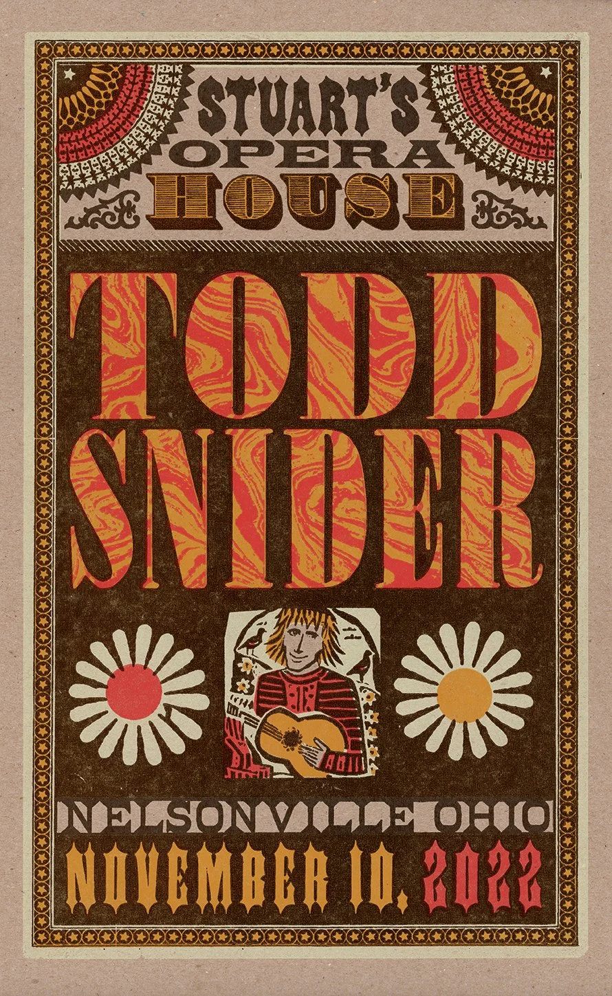 Todd Snider poster by Brad Vetter