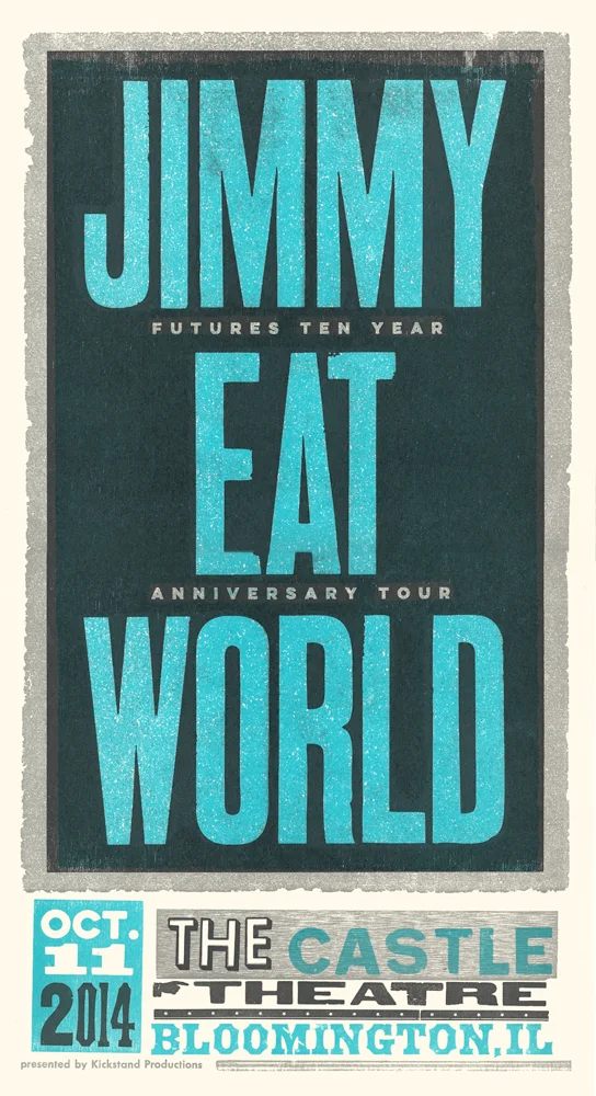 Jimmy Eat World poster by Brad Vetter