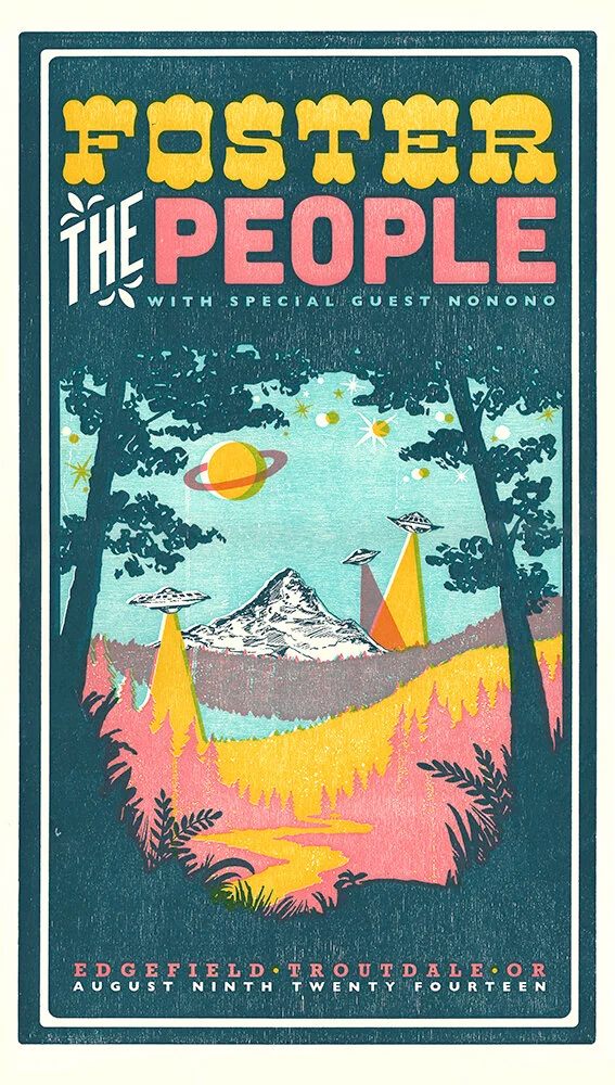 Foster the People poster by Brad Vetter