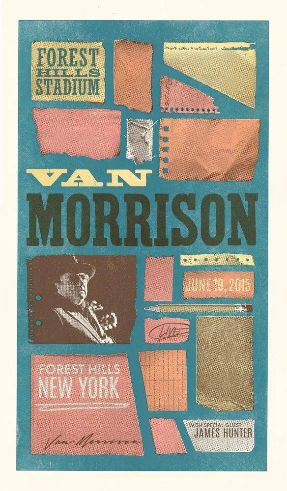Van Morrison poster by Brad Vetter