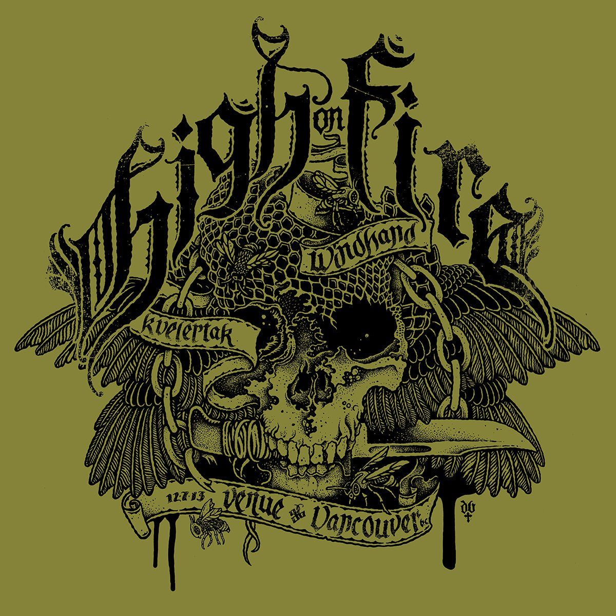 High on Fire poster by David V. D'Andrea