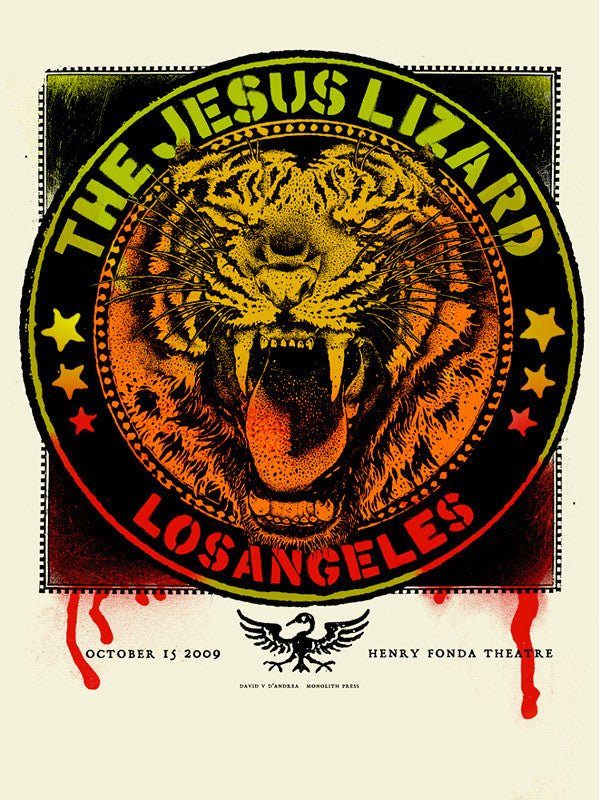 Jesus Lizard poster by David V. D'Andrea