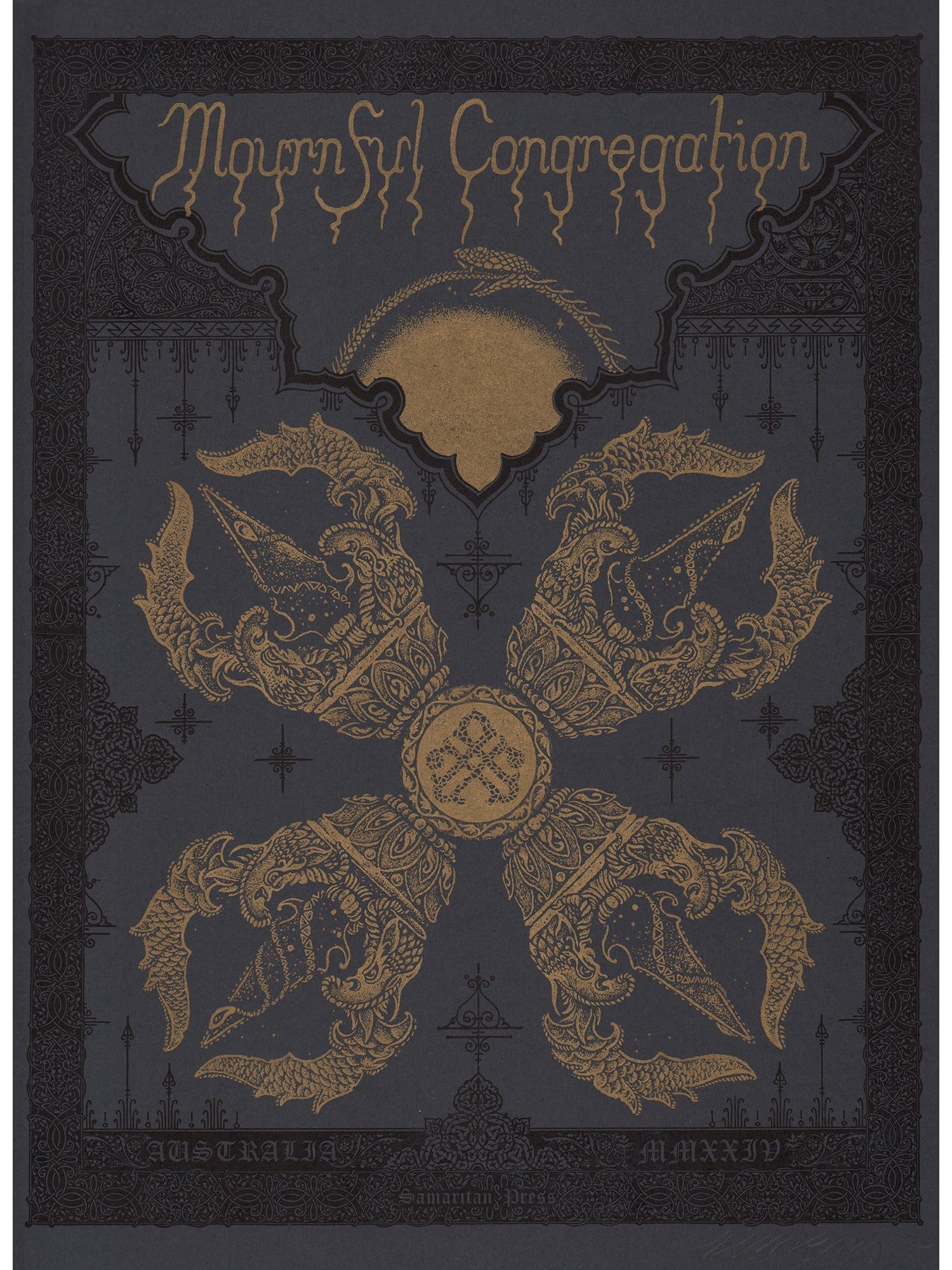 Mournful Congregation poster by David V. D'Andrea